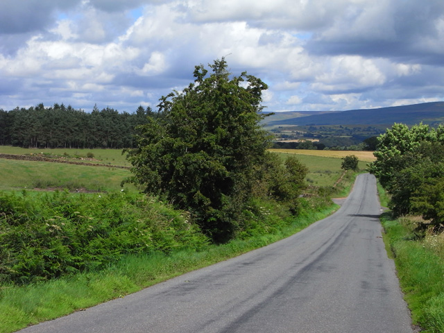 File:Road above Lazonby - Geograph - 1567650.jpg