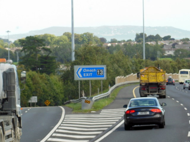 File:The M50 at junction 13 - Geograph - 4144374.jpg