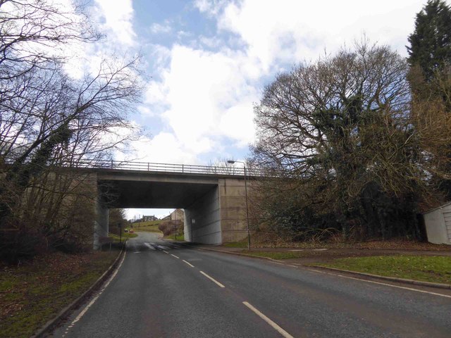 File:B6056 minor road under A61 Dronfield bypass - Geograph - 4403614.jpg