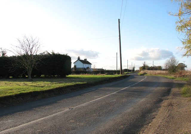 File:View north-west along the B1134 - Geograph - 1572606.jpg