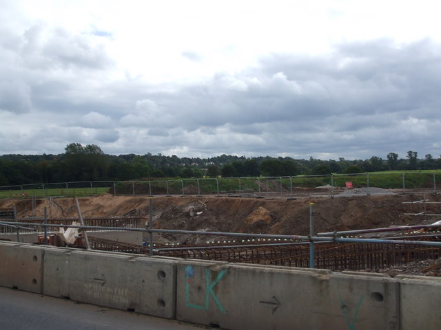 File:Construction works on the Alderley Edge Bypass - Geograph - 1478393.jpg