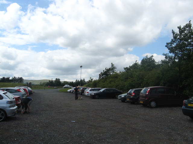 File:Overflow car park at Tebay south bound service area - Geograph - 1435077.jpg