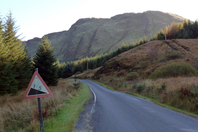File:Top of road down Hell's Glen - Geograph - 1657365.jpg
