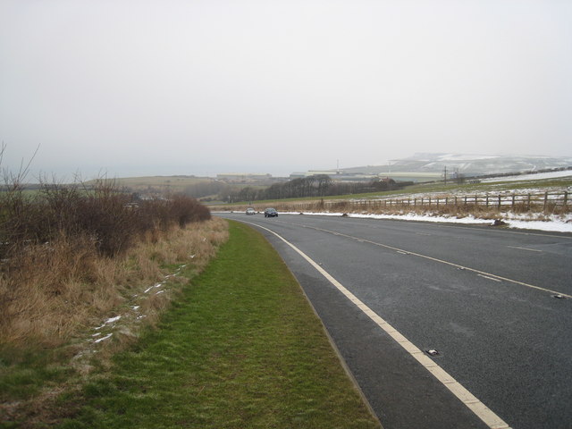 File:A174 road near Brotton - Geograph - 1720077.jpg