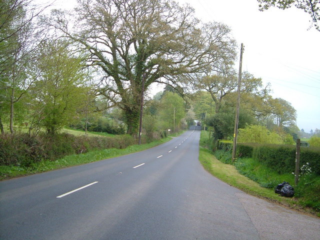 File:B3174, the Exeter Road out of Ottery - Geograph - 163765.jpg