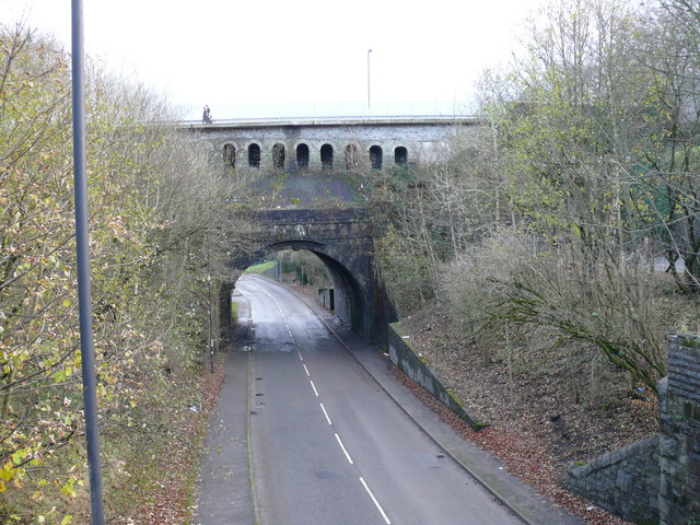 File:Bridge over Steel Works Road - Ebbw Vale - Geograph - 617492.jpg