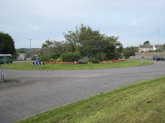 File:Roundabout on the A30 at Heamoor - Geograph - 966508.jpg