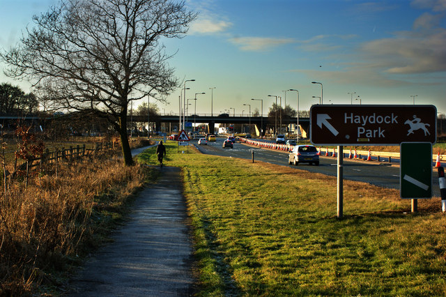 File:M6 J23 from the East Lancs Road Westbound - Geograph - 1644352.jpg
