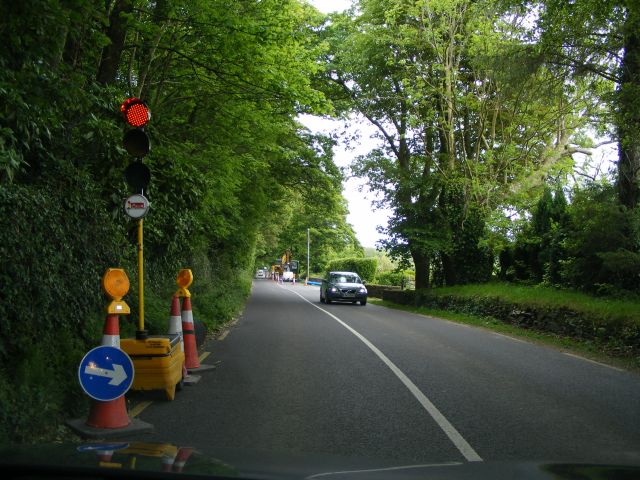 File:Roadworks on R595 near Creagh - Creagh Townland - Geograph - 2448630.jpg