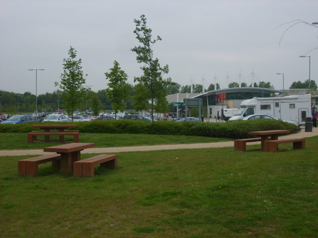 File:Picnic area at Norton Canes Services - Geograph - 426231.jpg