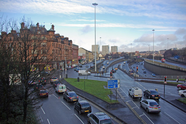 File:A804, north of Charing Cross - Geograph - 1693448.jpg