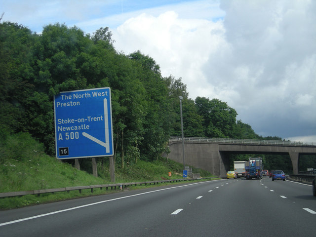 File:Approaching M6 junction yuk! - Geograph - 857140.jpg