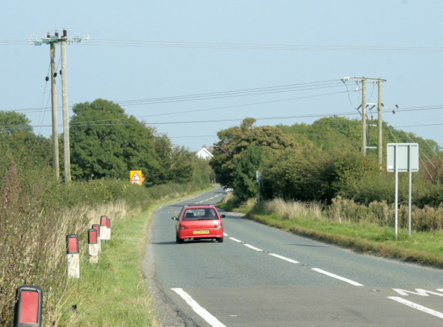 File:B4465 near Wapley heading west - Geograph - 1512240.jpg