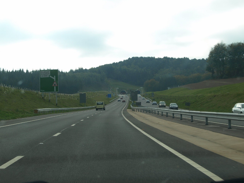 File:Exit for Hindhead after tunnel.jpg
