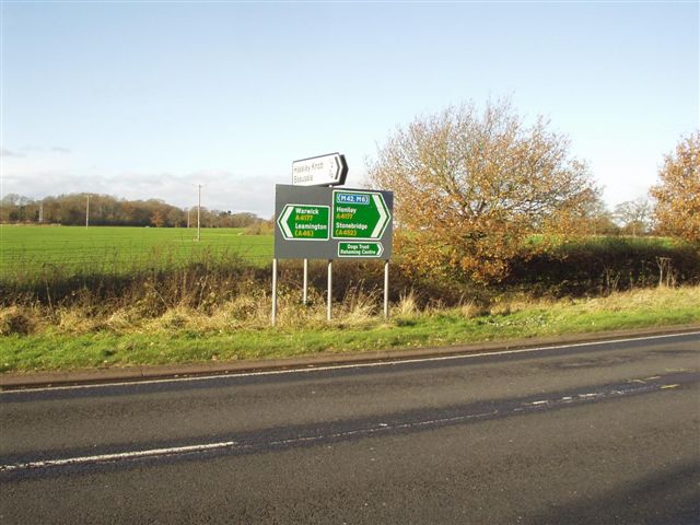 File:Primary Route Signage A4177 Honiley - Coppermine - 16309.jpg