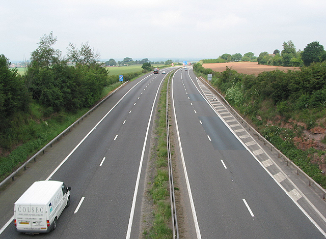File:M50 motorway, near Rudhall - Geograph - 457396.jpg