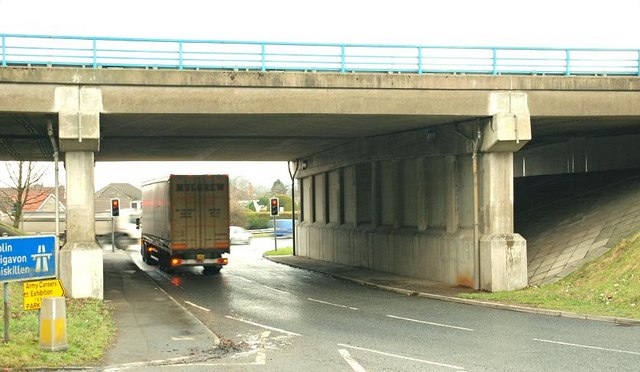 File:Motorway junction, Lisburn (4) - Geograph - 1146295.jpg
