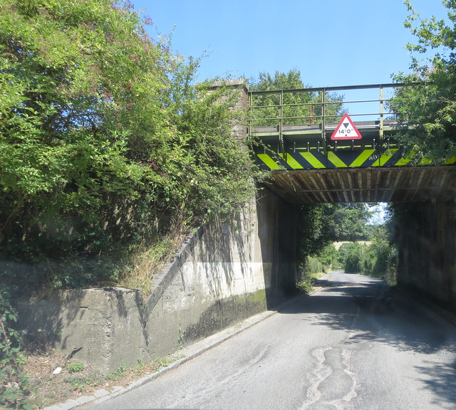 File:Nag's Head Lane passes under the railway - Geograph - 4104432.jpg