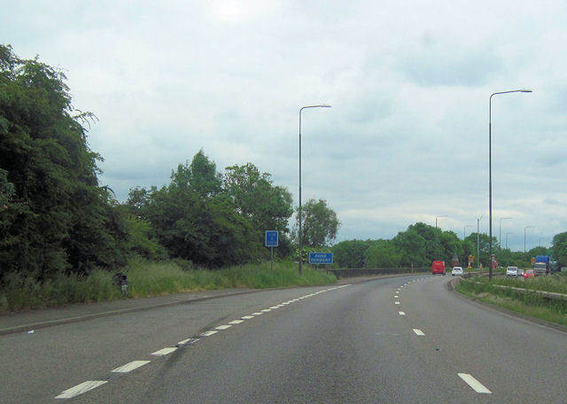 File:A38 west approaching Derwent Bridge (C) John Firth - Geograph - 3002958.jpg