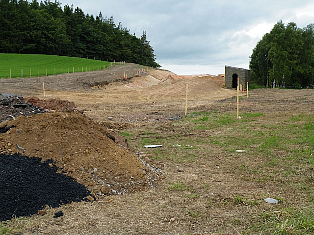 File:Fochabers Bypass Roadworks, Midsummer 2010 (6) - Geograph - 1926165.jpg