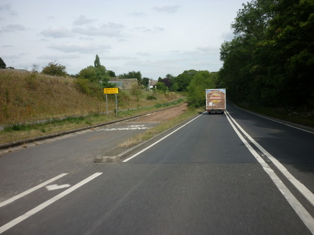 File:The emergency run off lane on the A628 (C) Ian S - Geograph - 2531010.jpg