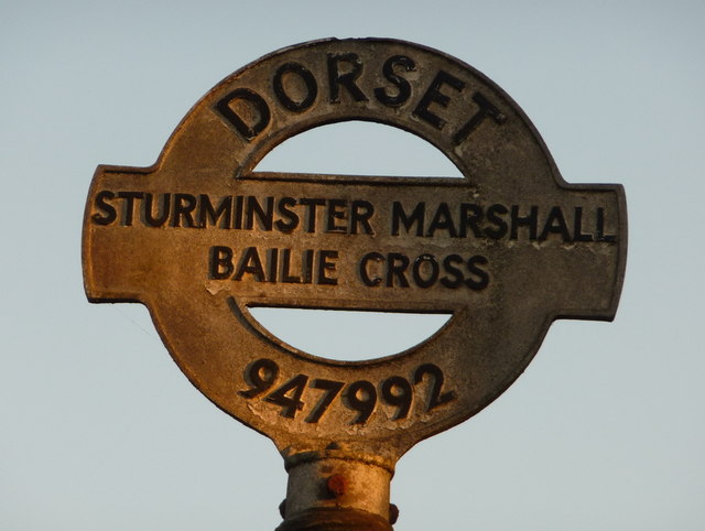 File:Sturminster Marshall- detail of Bailie Cross signpost - Geograph - 1741466.jpg