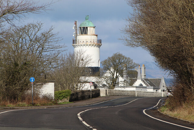 File:Cloch Lighthouse and A770 Cloch Road - Geograph - 6765738.jpg