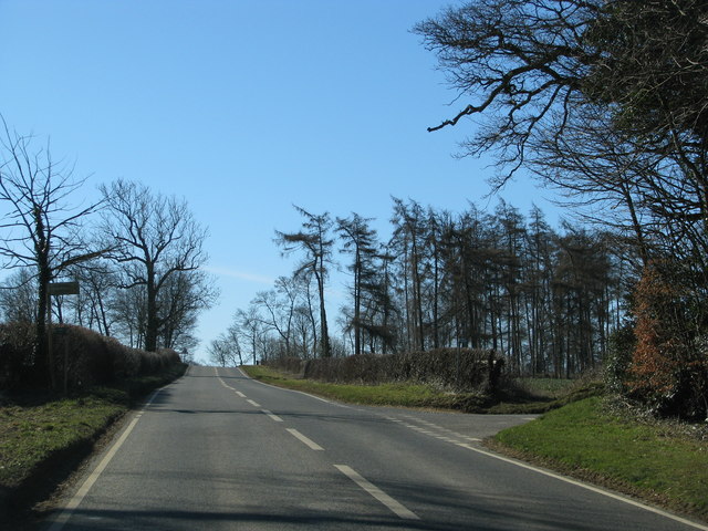 File:Road before the turning for Chipping Norton - Geograph - 1748282.jpg