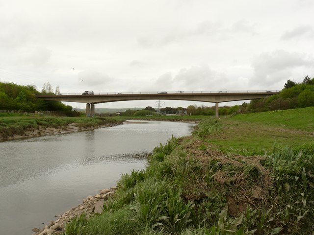 File:Rumsan Bridge on the river Taw as seen from upstream - Geograph - 1856975.jpg