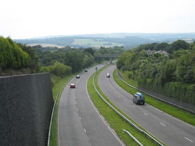 File:Carnon Downs by-pass on the A39 - Geograph - 895209.jpg