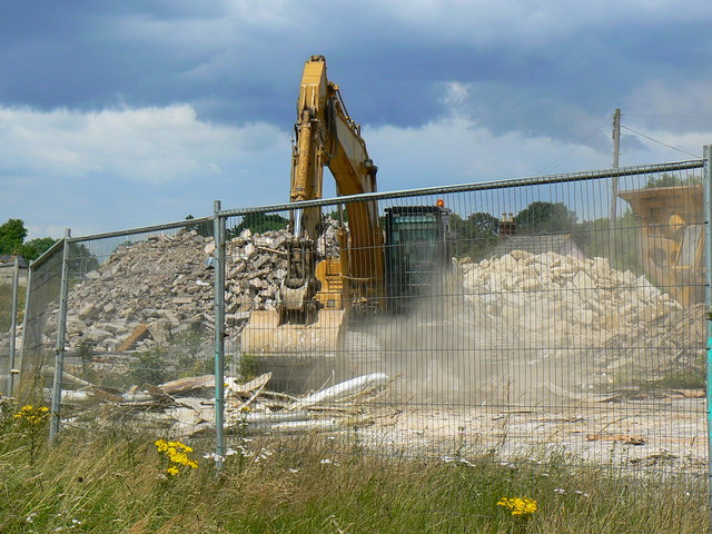 File:Demolition site, A419 Blunsdon - Geograph - 489788.jpg