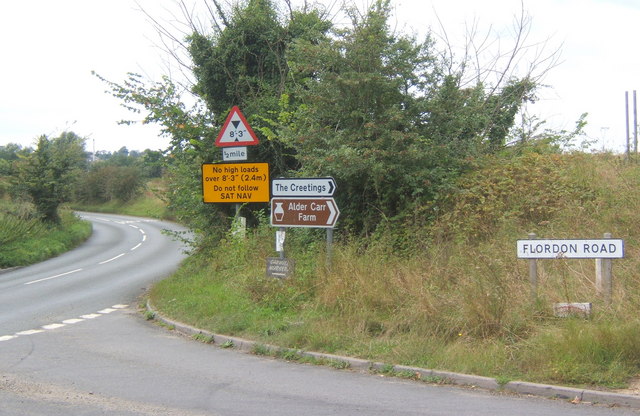 File:Road signs at junction near Needham Market - Geograph - 546782.jpg