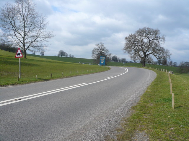 File:Chatsworth Park - B6012 looking in the direction of Edensor - Geograph - 766868.jpg
