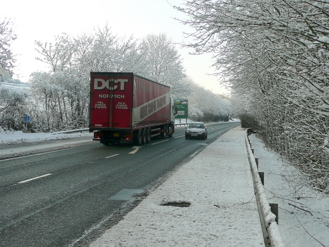 File:A49 at King's Thorn 2 - Geograph - 1715311.jpg