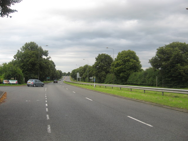 File:The A449 heading past Dobbie's Garden Centre at Gailey - Geograph - 1435325.jpg