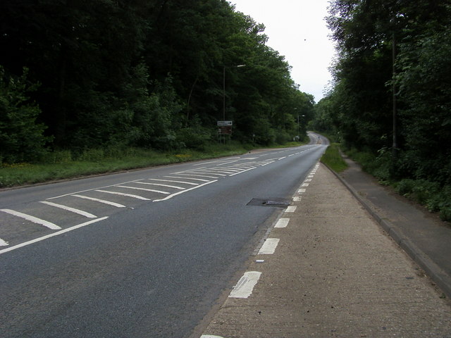 File:The A40 approaching the turning to Jordans - Geograph - 852000.jpg