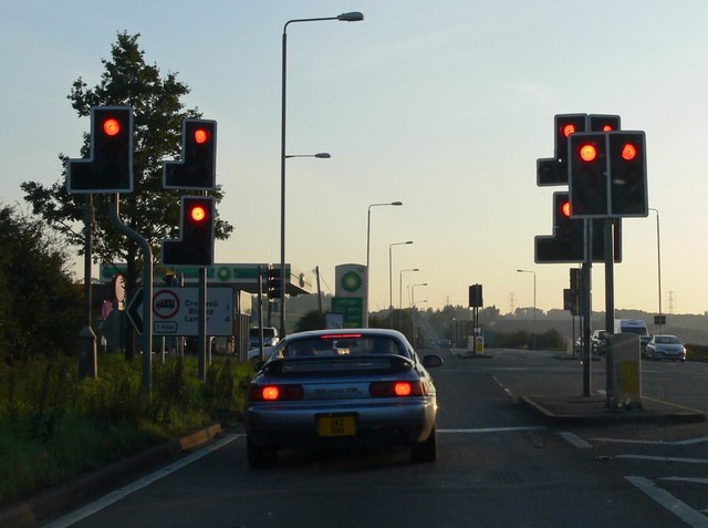 File:Traffic lights along the A46 Fosse Way - Geograph - 1047804.jpg