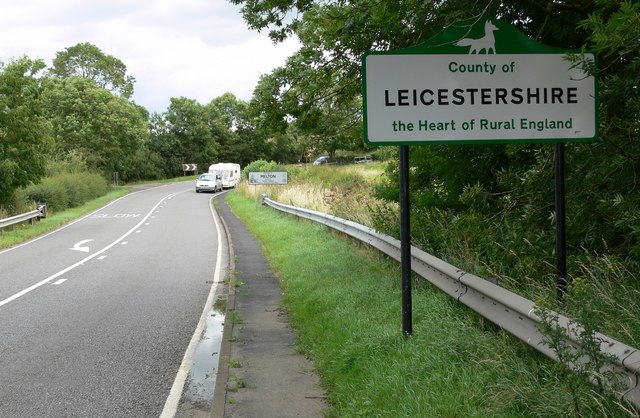 File:A606 Melton Road enters Leicestershire - Geograph - 908355.jpg