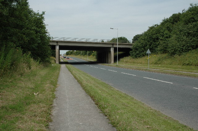 File:M62 crossing A569 - Geograph - 28275.jpg