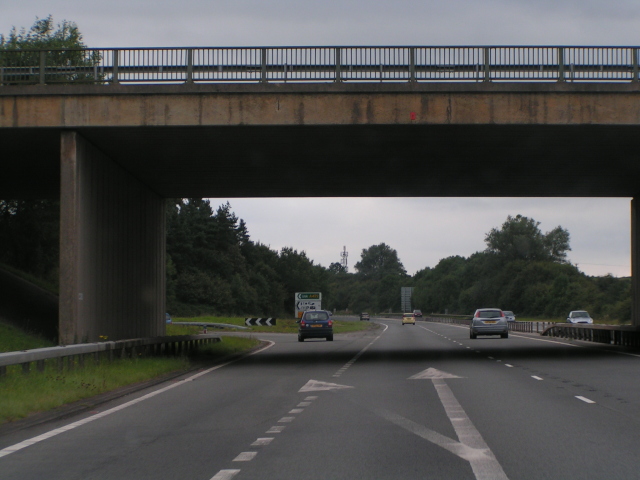 File:The turning to Usk from the A449, heading south - Geograph - 1455650.jpg