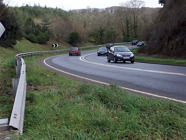 File:The A390 east of Truro - Geograph - 349848.jpg