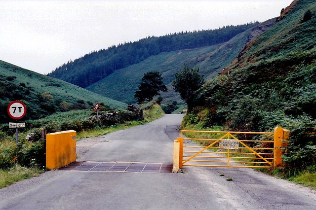 File:Sulby Glen Road (A14) - Cattle grid and gate - Geograph - 1704136.jpg