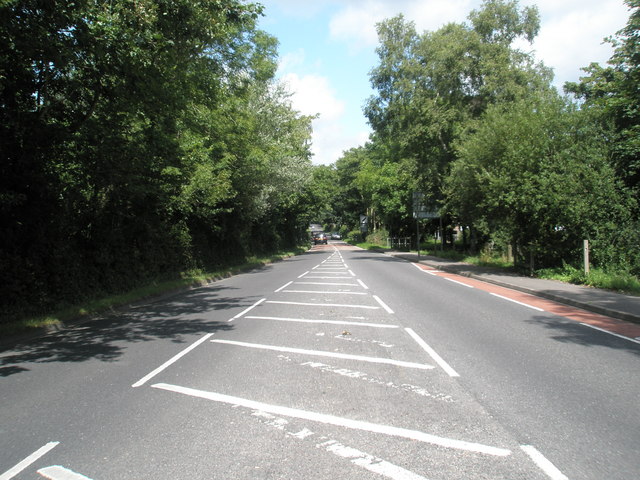 File:Looking north-west up the B2148 - Geograph - 1428645.jpg