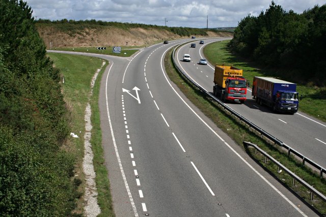 File:The A30 Bypassing Summercourt - Geograph - 229685.jpg
