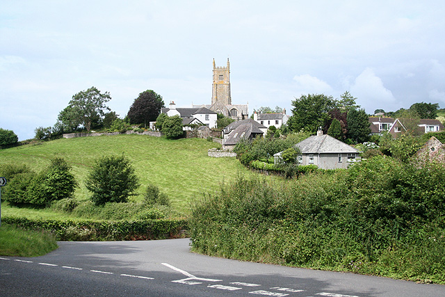 File:Ugborough- St Peter's church and village - Geograph - 480266.jpg