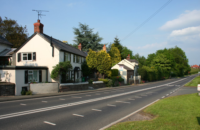 File:A534 west of Bulkeley - Geograph - 818840.jpg