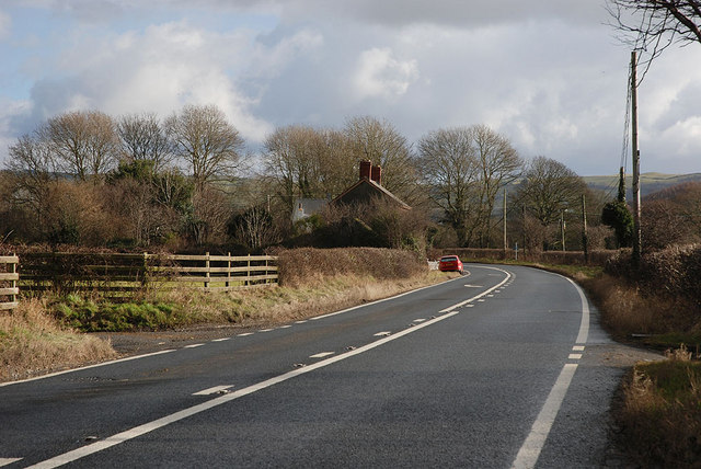 File:The A44 at Blaengeuffordd - Geograph - 1683400.jpg