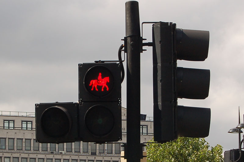 File:Cyclist & Horse Rider Crossing - Coppermine - 23073.jpg