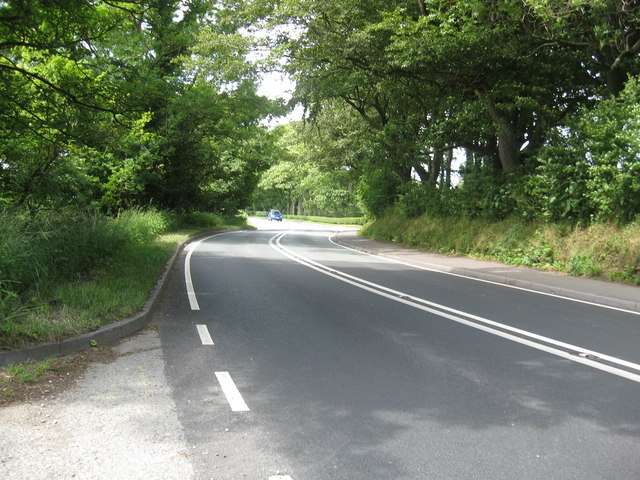 File:The A594 at Hayborough heading for Maryport - Geograph - 1946670.jpg