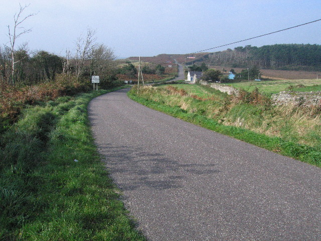 File:The road sweeps along - Geograph - 2111745.jpg